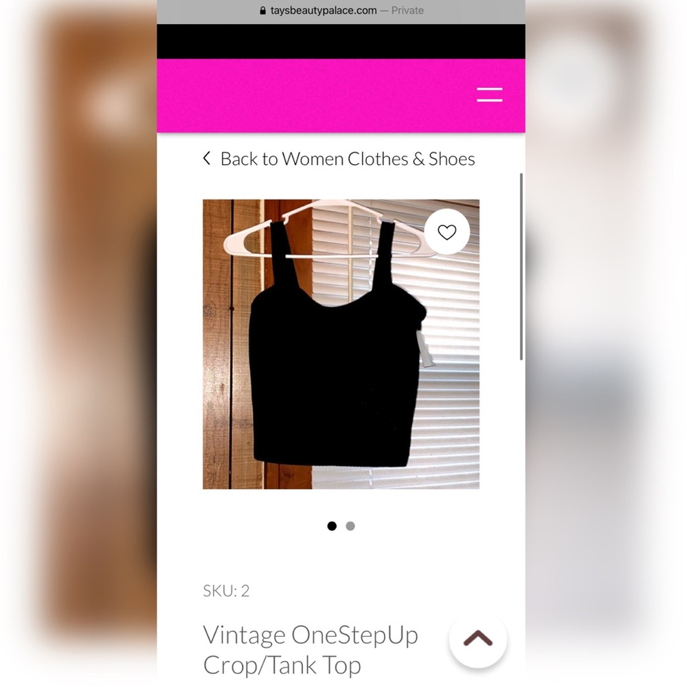 Vintage OneStepUp Crop/Tanktop